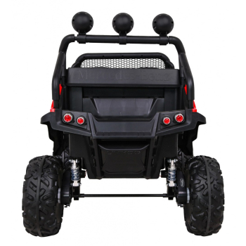 Mercedes Benz Unimog dla dzieci Terenowy Czerwony + Napęd 4x4 + Pilot + Bagażnik + Wolny Start + MP3 LED